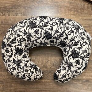 Nursing Pillow brand nursing pillow black and white floral print